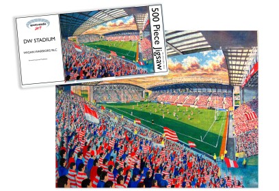 DW Stadium Fine Art Jigsaw Puzzle - Wigan Warriors Rugby League